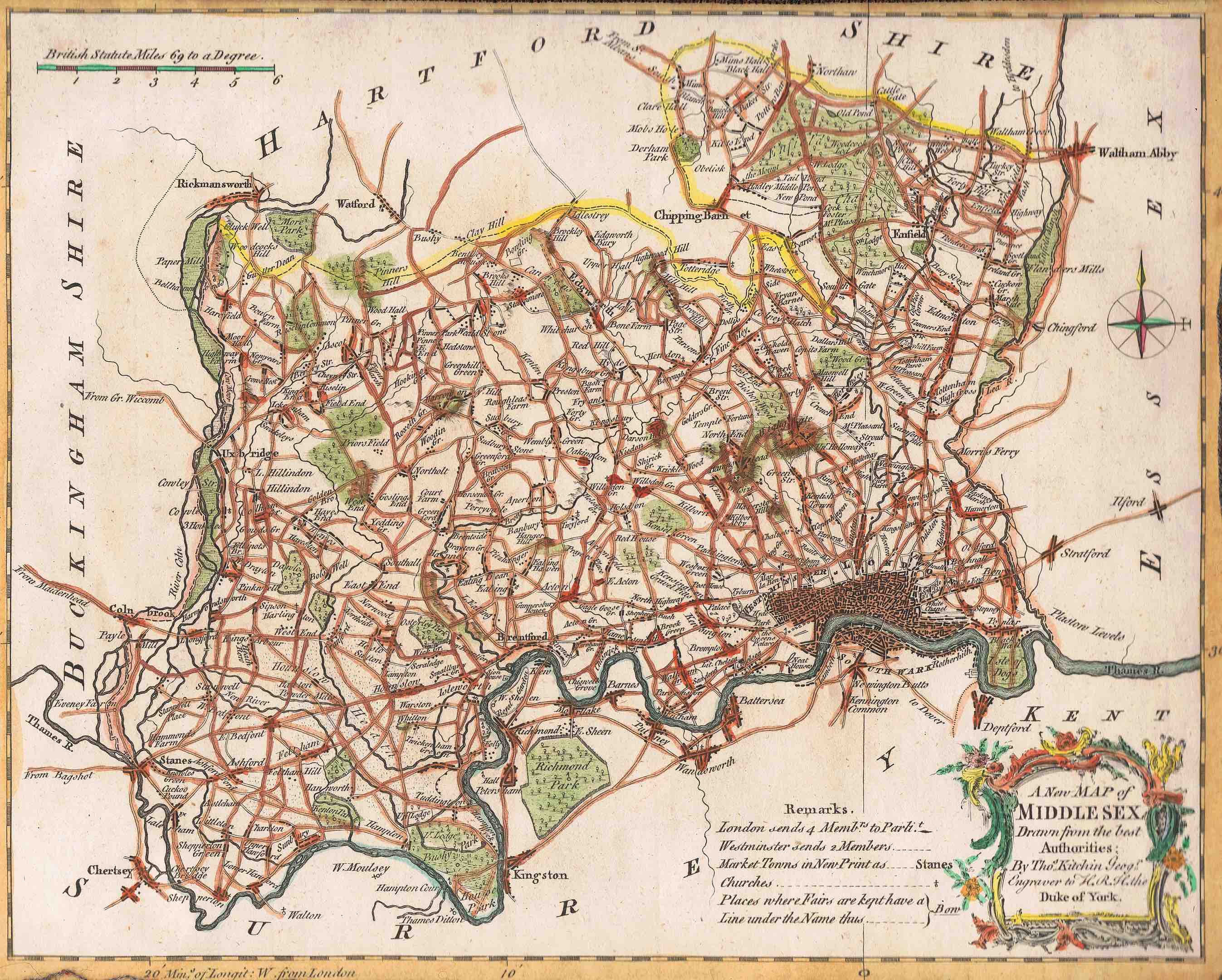 Map of Middlesex (1769)